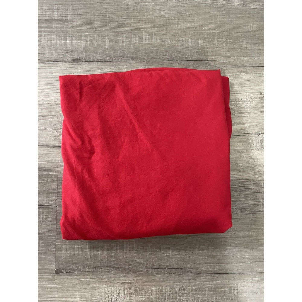 Ralph Lauren Solid Red TWIN Fitted Sheet 100% Supima‎ Cotton